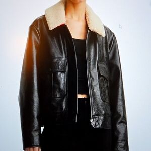 NWT Rag & Bone Colton Leather & Shearling Jacket
